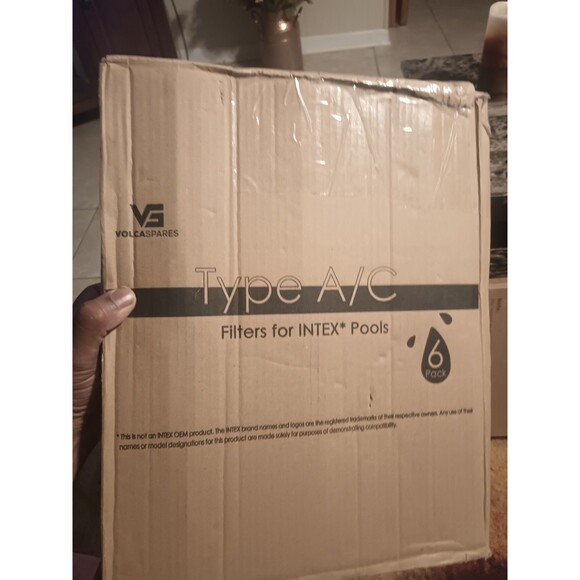 VolcaSpares Type A/C Filters For Intex Pools 6 Pack Swimming Pool Filter - Picture 2 of 3